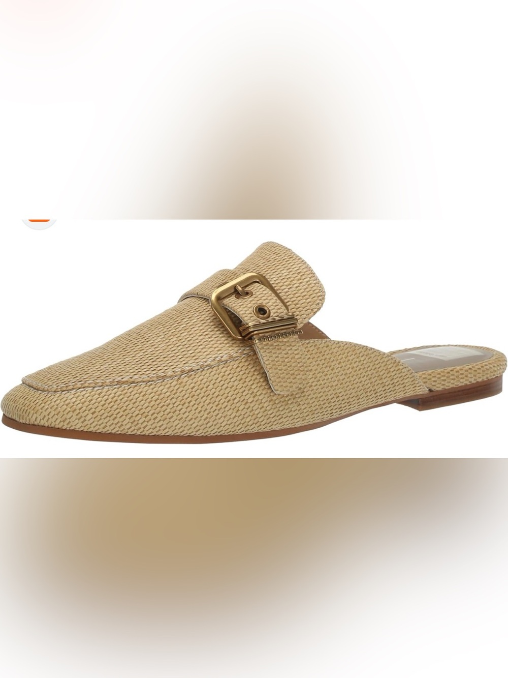 DOLCE VITA SZ 10 Santel Tan Raffia Mules Orig $130 Excellent Condition